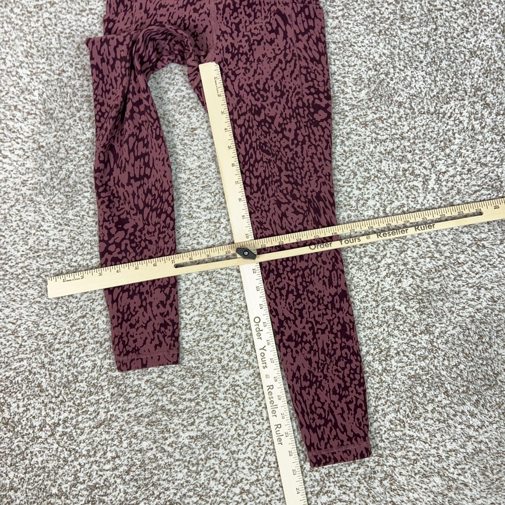 Athleta Pants Womens XS Red Salutation Stash Pocket II High Rise Leggings Gym - Picture 6 of 11